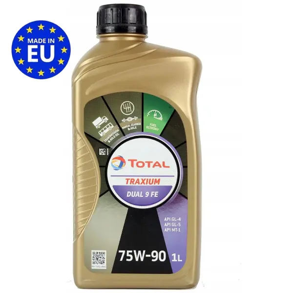 Масло трансмиссионное синт. Total TRAXIUM DUAL 9 FE 75W90 (e1L)