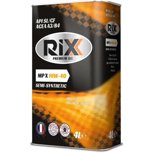 Масло моторное п/синт. RIXX MP X 10W40 SL/CF (e4L)