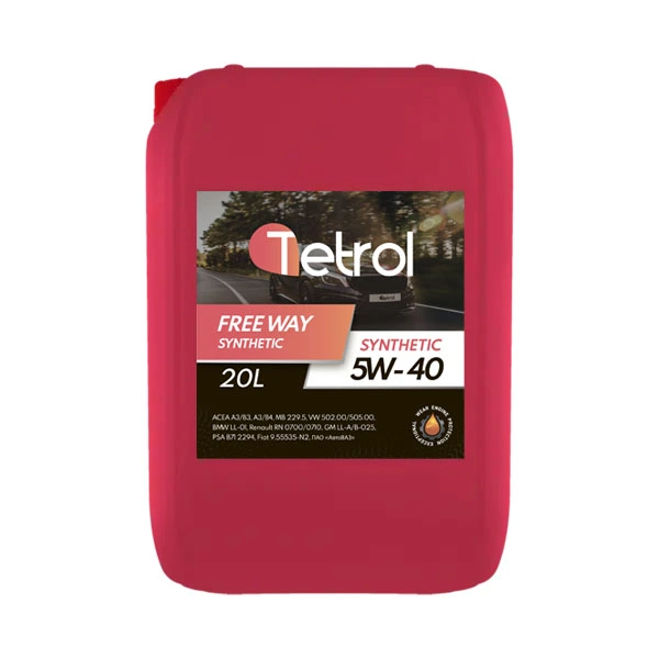 Масло моторное синт. Tetrol FREE WAY 5W-40 (e20L)