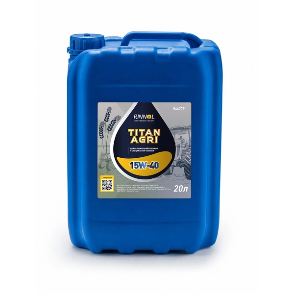 Масло для с/х техники минер. RINNOL TITAN AGRI 15W-40 (e20L)