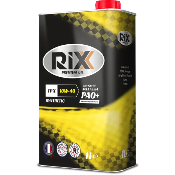 Масло моторное синт. RIXX TP X 10W40 API SN/CF ACEA A3/B4 PAO+AN (e1L)