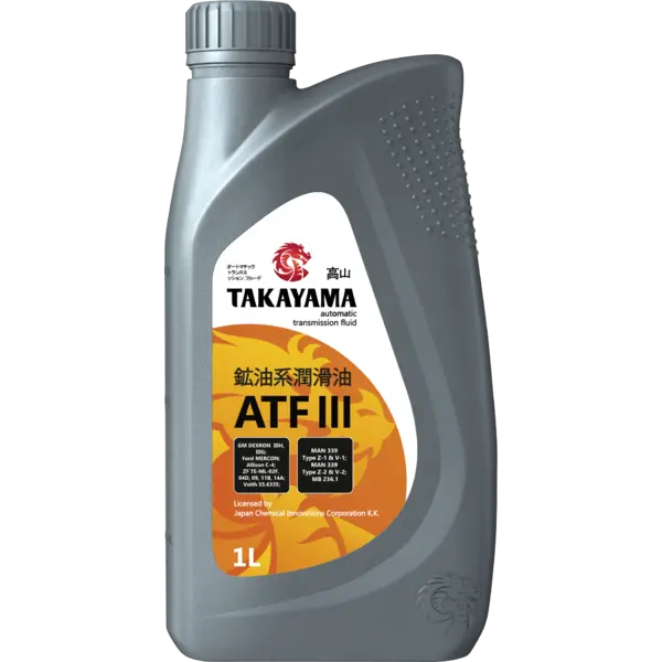 Масло трансмиссионное минер. TAKAYAMA  ATF III  пластик (e1L)