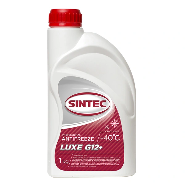 Жидкость охлаждающая SINTEC ANTIFREEZE LUXE G12+ (-40) (e1kg)