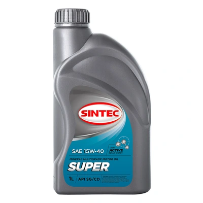 фото Масло моторное минер. SINTEC SUPER SAE 15W-40 API SG/CD (e1L)