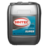 фото Масло моторное минер. SINTEC SUPER SAE 15W-40 API SG/CD (e20L)