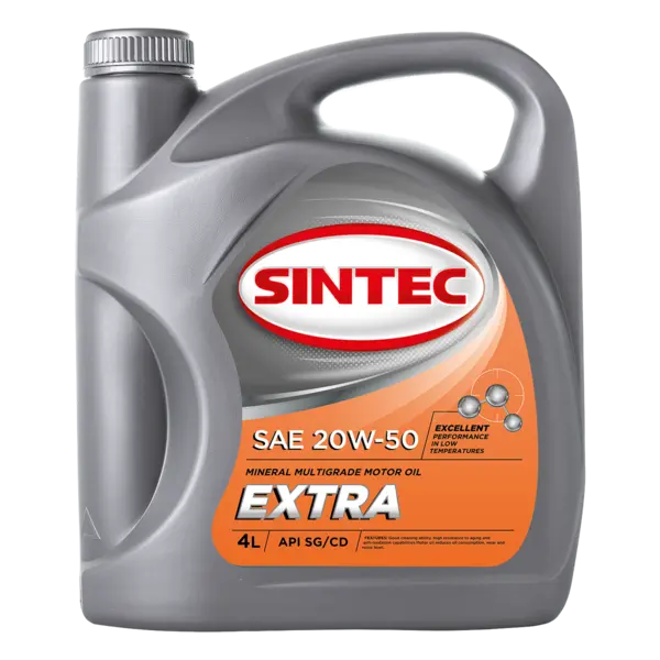 Масло моторное минер. SINTEC EXTRA SAE 20W-50 API SG/CD (e4L)