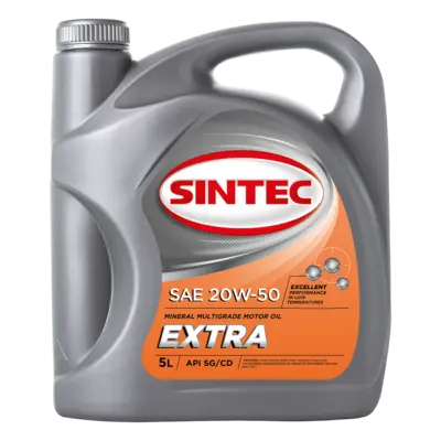 фото Масло моторное минер. SINTEC EXTRA SAE 20W-50 API SG/CD (e5L)