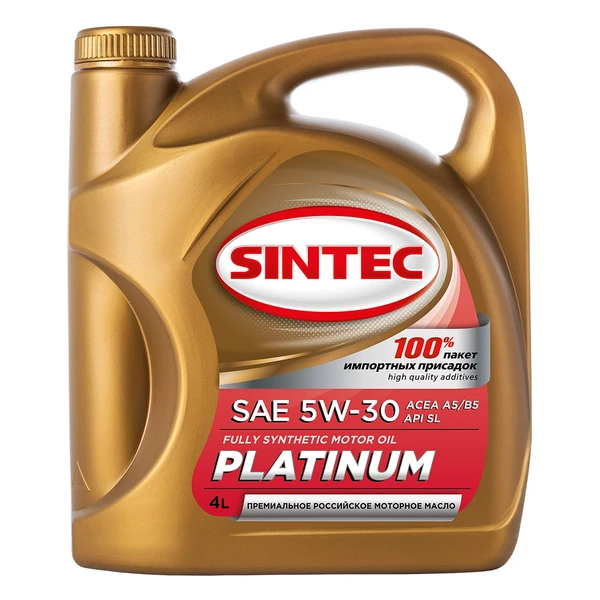 Масло моторное синт. SINTEC PLATINUM 5W30 API SL, ACEA A5/B5 (e4L)