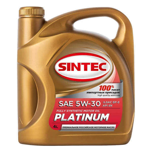 Масло моторное синт. SINTEC PLATINUM 5W30 API SN, ILSAC GF-5 (e4L)