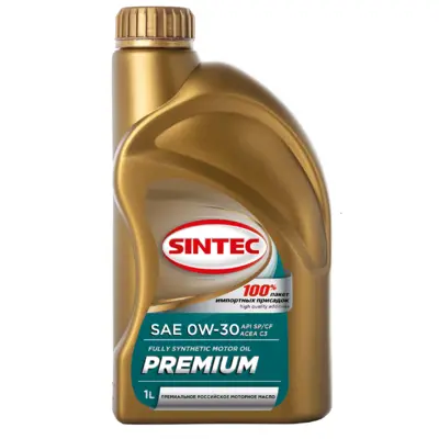 фото Масло моторное синт. SINTEC PREMIUM 0W30 API SP/CF, ACEA C3 (e1L)