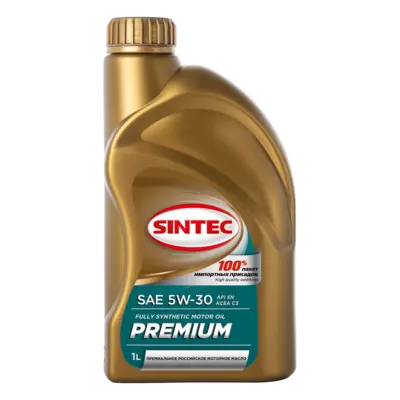 фото Масло моторное синт. SINTEC PREMIUM 5W30 API SN, ACEA C3 (e1L)