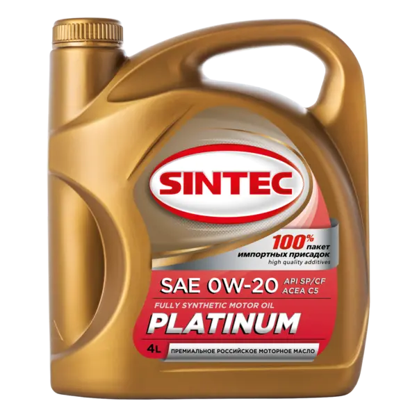 Масло моторное синт. SINTEC PLATINUM 0W20 API SP/CF, ACEA C5 (e4L)