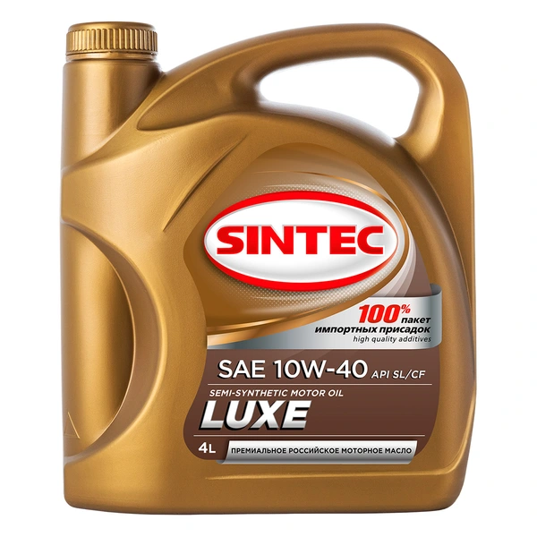 Масло моторное п/синт SINTEC LUXE 10W40 API SL/CF (e4L)
