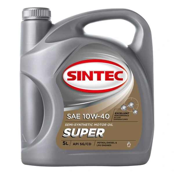 Масло моторное п/синт SINTEC SUPER 10W40 API SG/CD (e5L)
