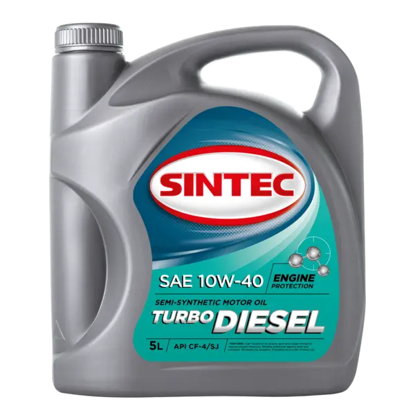 Масло моторное п/синт. SINTEC TURBO DIESEL SAE 10W-40 API CF-4/SJ (e5L)
