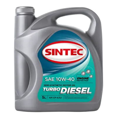 фото Масло моторное п/синт. SINTEC TURBO DIESEL SAE 10W-40 API CF-4/SJ (e5L)