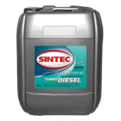фото Масло моторное п/синт. SINTEC TURBO DIESEL SAE 10W-40 API CF-4/SJ (e20L)
