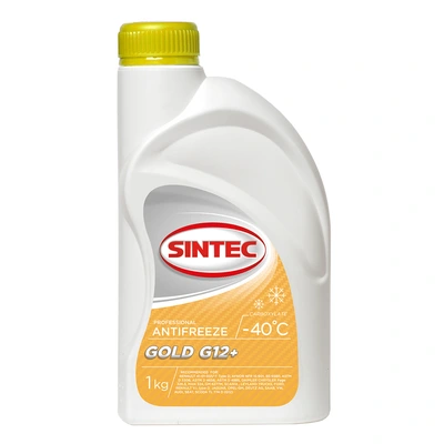 фото Жидкость охлаждающая SINTEC ANTIFREEZE GOLD G12+ (-40) (e1Kg)