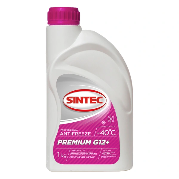 Жидкость охлаждающая SINTEC ANTIFREEZE PREMIUM G12+ (-40) (e1Kg)