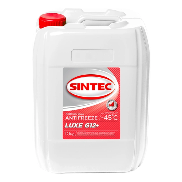 Жидкость охлаждающая SINTEC ANTIFREEZE LUXE G12+ (-45) (e10kg)