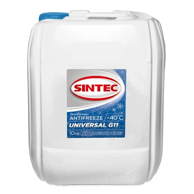 фото Жидкость охлаждающая SINTEC ANTIFREEZE UNIVERSAL G11 (-40) (e10kg)