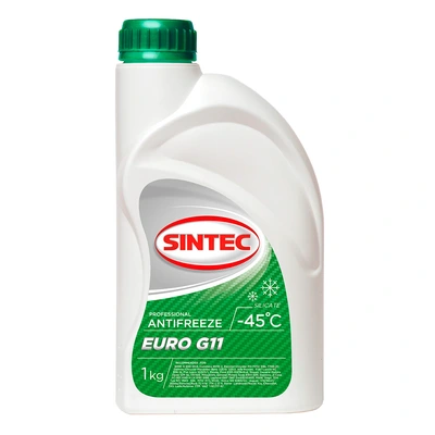 фото Жидкость охлаждающая SINTEC ANTIFREEZE EURO G11 (-45) (e1kg)