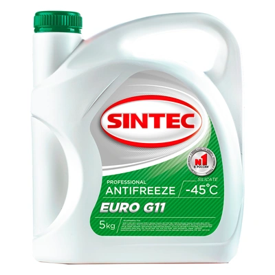фото Жидкость охлаждающая SINTEC ANTIFREEZE EURO G11 (-45) (e5kg)