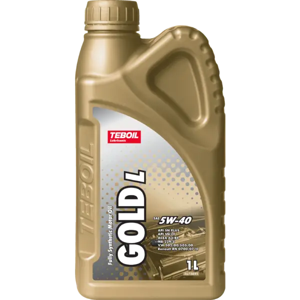 Масло моторное синт. TEBOIL Gold L 5W-40 (e1L)