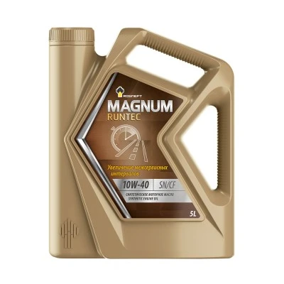 фото Масло моторное синт. Rosneft Magnum Runtec 10W40 (e5L)