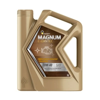 фото Масло моторное синт. Rosneft Magnum Cleantec 10W40 (e5L)