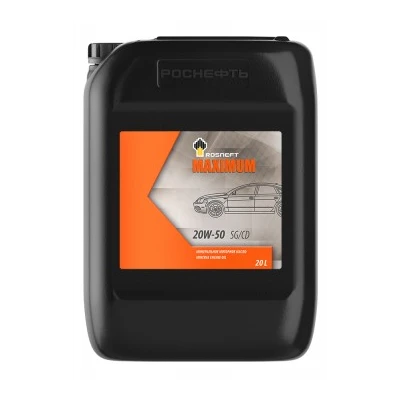 фото Масло моторное мин. Rosneft Maximum 20W50 (e20L)
