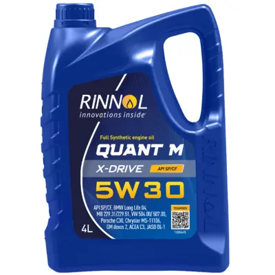фото Масло моторное синт. RINNOL QUANT М X-DRIVE 5W-30 (e4L)