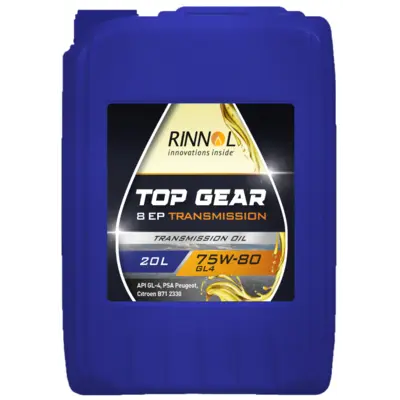 фото Масло трансмиссионное синт. RINNOL TOP GEAR 8 EP 75W80 GL4 (e20L)