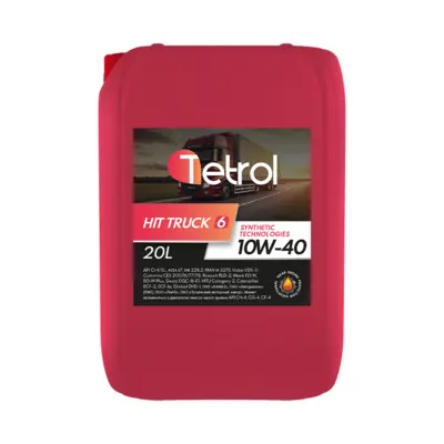 фото Масло моторное п/синт. Tetrol HIT TRUCK 6 10W40 (e20L)