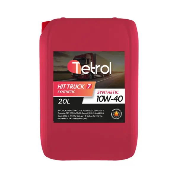 Масло моторное синт. Tetrol HIT TRUCK 7 10W40 (e20L)