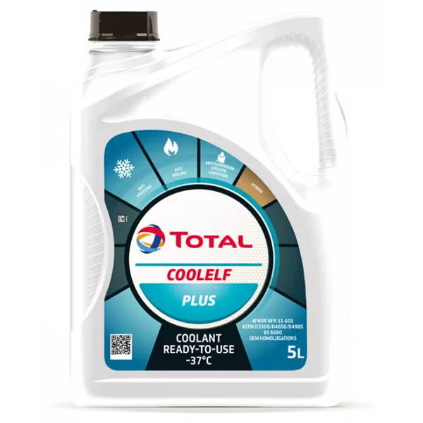 Жидкость охлаждающая Total COOLELF PLUS -37C (e5L)