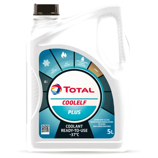 Жидкость охлаждающая Total COOLELF PLUS -37C (e5L)