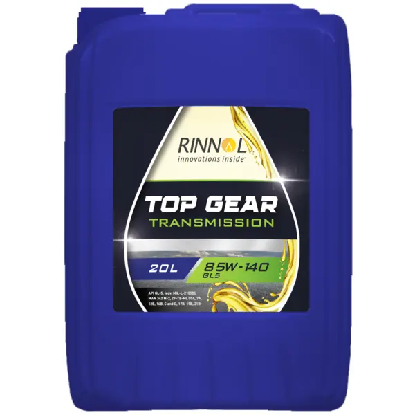 Масло трансмиссионное минер. RINNOL TOP GEAR 85W-140 GL5 (e20L) АКЦИЯ
